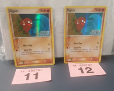 FREEPOST UK 2006 Pokémon Crystal Guardians HOLO STAMPED #50 Diglett (11/12)