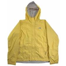 Women's The North Face Hyvent Jacket Medium Full Zip Yellow Outdoor Coat 