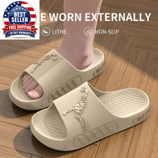 Men'S Summer Thong Slippers Thick Bottom Anti-Slip Deodorant EVA Wear-Resistant