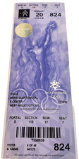 2002 Salt Lake City WINTER OLYMPICS Men's Hockey QUARTERFINAL Unused FULL TICKET