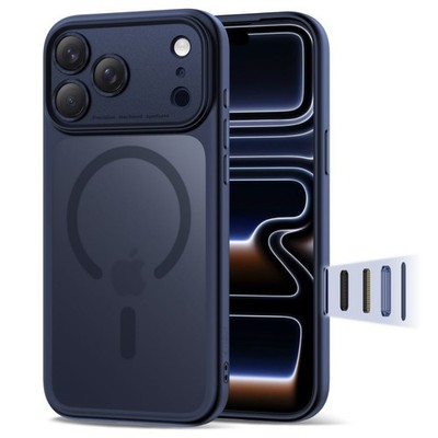Tech Protect Magpeak CC Case kompatibel mit iPhone 17 Pro Marineblau