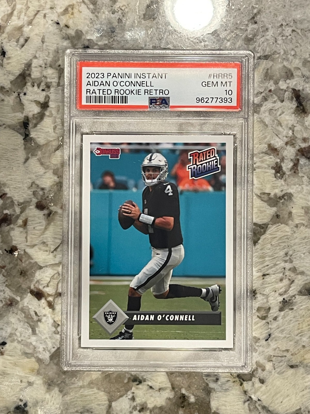 Aidan O'Connell Panini Instant Rated Rookie Retro #RRR5 Base