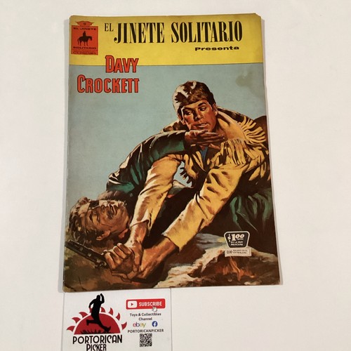 1964 SPANISH MEXICAN COMICS EL JINETE SOLITARIO 9 DAVY CROCKETT LA PRENSA MEXICO