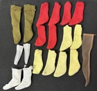 Lot of 9 Pairs Vintage 1960s Barbie Ken Doll Socks Nylon Accessory
