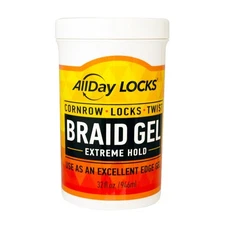 AllDay Locks Braid Gel Extreme Hold 32 fl oz (946ml) | Cornrow, Locks, Twist, Ed