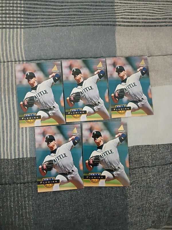 Lot Of 5 1994 Pinnacle Baseball David Fleming Cards