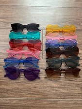 Festival Sunglasses Transparent Rimless Party Lot of 12