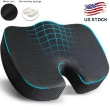 Memory Foam Seat Coccyx Tailbone Pain Relief Cushion Office Chair Car Seat Pad