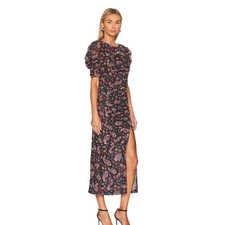 Free People Briella Midi Dress in Twilight Combo Size L