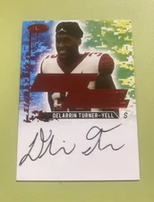 Delarrin Turner-Yell 2022 High Series Next Level Signatures Red Rookie Auto RC