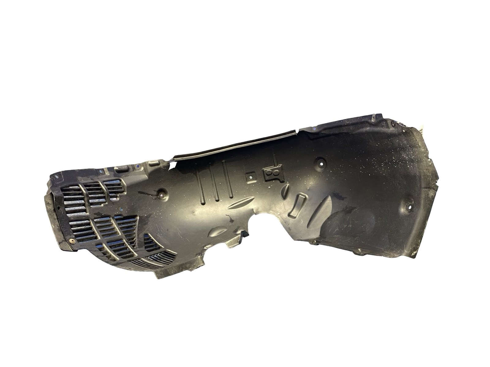 2008-2015 Audi R8 v10 FRONT LEFT INNER FENDER LINER SPLASH SHIELD TRIM *TEAR*