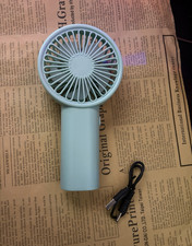 Mini Rechargeable USB Handheld Portable Fan, Blue