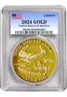 LIBERTY COIN AMERICA EAGLE $ DOLLARS 2024 GOLD PLATED 24k Lot