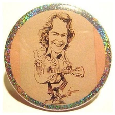 Neil Diamond PIN BUTTON Caricature Funny CHRISTMAS CYBER GAG GIFT CLEARANCE SALE