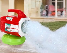 Bubble Foam Machine for Parties  Bath Fun - Portable Powerful Foam Maker with R