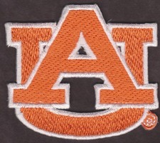 Auburn Tigers Orange & White 2 3/8