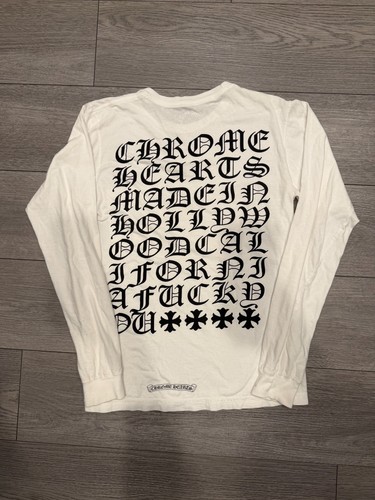 Chrome Hearts, Chrome Hearts "Made in Hollywood” Long Sleeve T Shirt Sz S Vintage