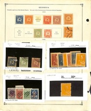 Georgia Stamp Collection on Scott International Page, 1919-1923 (BH)