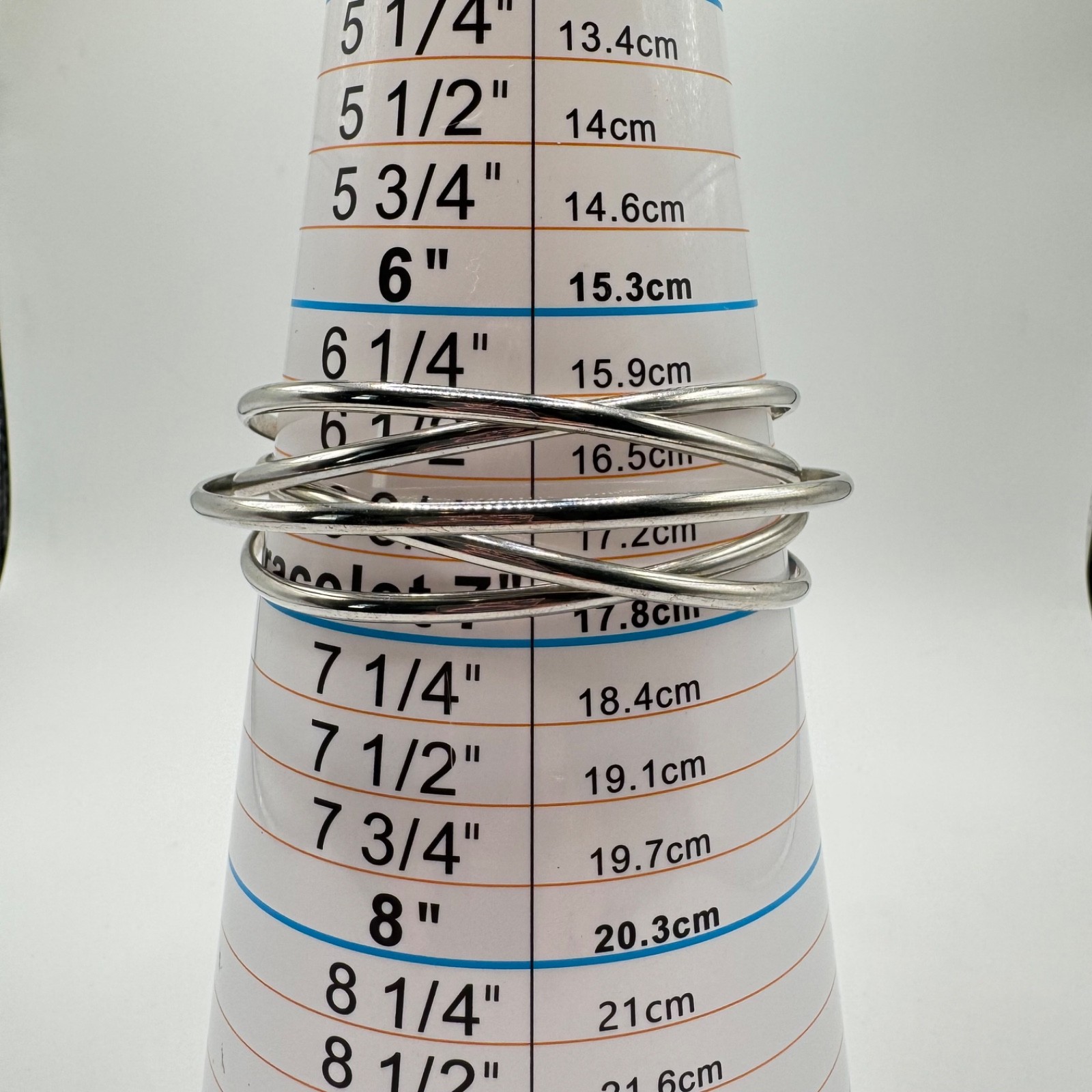 Modernist Multi-Strand Crossover Cuff Bracelet Si… - image 7