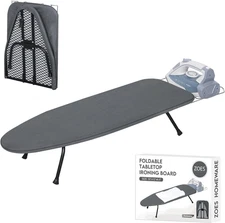Metal Mesh Panel Tabletop Ironing Board | Foldable Iron Board | Heavy Duty Small