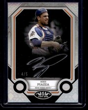 2024 Topps Tier One Silver Autograph SSSP Mike Piazza Auto 4/5 New York Mets