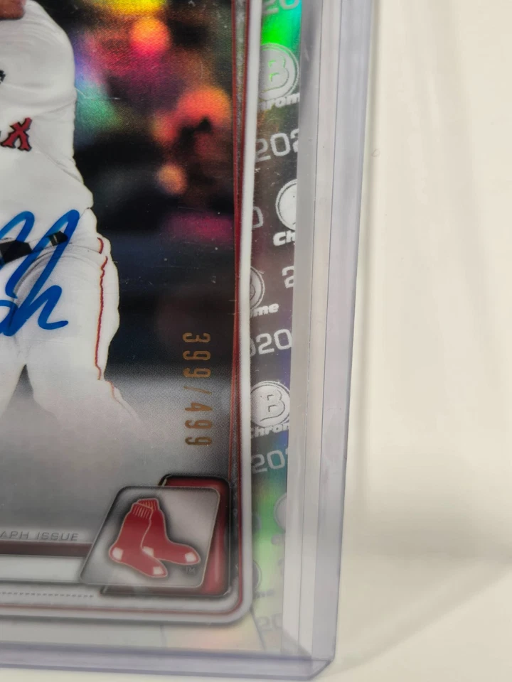 2020 Bowman Chrome #CPA-BH Brandon Howlett RED SOX Refractor Auto 399/499 - Image 2 of 3