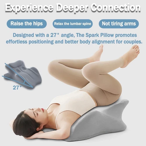 Sweet Spot Couple Pillow Couple Pillow Hip Pad Wedge Pillow Memory Foam 27°Angle - Picture 12 of 23