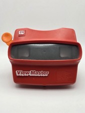 Vintage View Master 3D Viewer Red Classic Toy Slide Viewer Orange Handle USA