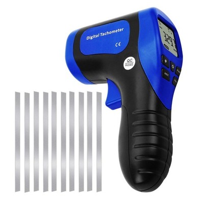 Laser Photo Tachometer Motor Speed Gauge NonContact RPM Meter Gun Tool Pot