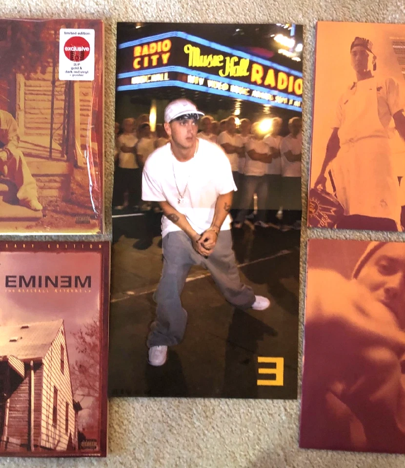 Eminem Marshall Mathers 25th Anniversary Edition 2LP Gold & Dark Red Vinyl LE Foto 4 de 4