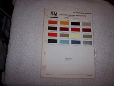 1976 INTERNATIONAL HARVESTER EXTERIOR R-M PAINT CHIP COLOR CHART   #294