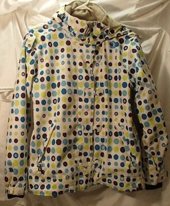 polka dot ski jacket