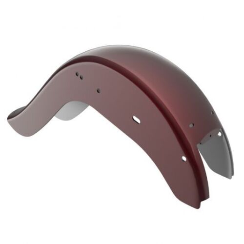 Mysterious Red Sunglo Extended Cholo Rear Fender fit 00-17 Harley Softail Deluxe - Picture 2 of 5