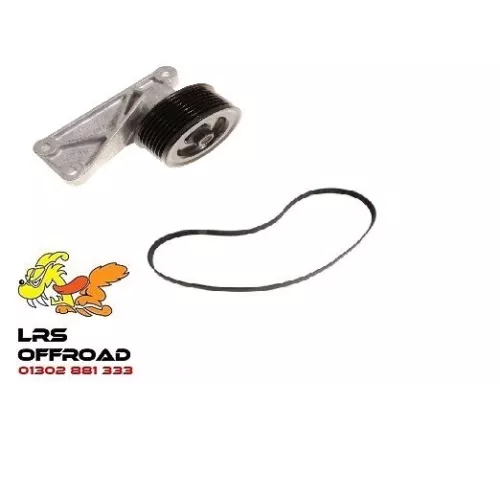 LAND ROVER DISCOVERY 2 TD5 NEW ACE BYPASS REMOVAL KIT (NO A/C) TENSIONER & BELT 