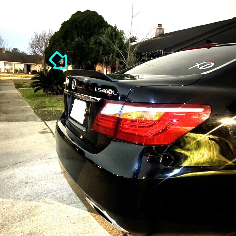 Alerón trasero negro brillante 284F para Lexus LS460 LS600 2007~17 sedán Foto 3 de 4