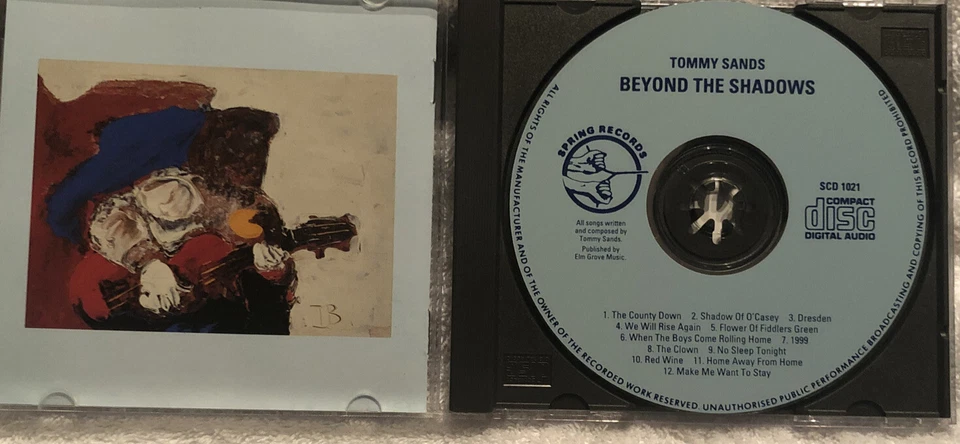 Tommy Sands Beyond the Shadows 1993 Spring Records Celtic Irish Folk Pop CD Foto 2 de 3