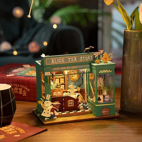 Rolife Kit Casa delle Bambole Fai da Te Mobili in Miniatura Legno 3D Mini Casa Regalo con LED - Foto 7 di 9