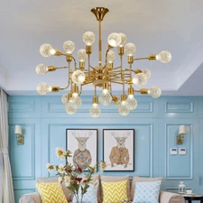 LED Crystal Magic Beans Chandelier Ceiling Light Living Room Lighting Fixtures Z