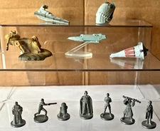 Star Wars Lot of 5 Ships and 7 Monopoly Pieces *See Description For Details*