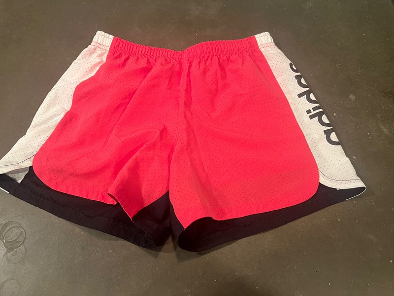 Adidas Girl's Black & Pink Running Shorts Size L (14))