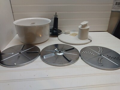 NuTone Built-In Food Center Salad Maker Slicer Grater Bowl Switch Attachment