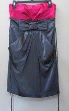Teeze Me Junior Size 9 Pink/Gray Strapless & Short formal Prom Dress up Gown