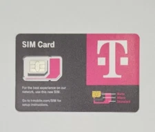 New T-Mobile 3in1 Nano Sim card R15 prepaid tricut triple cut LTE 4G 5G