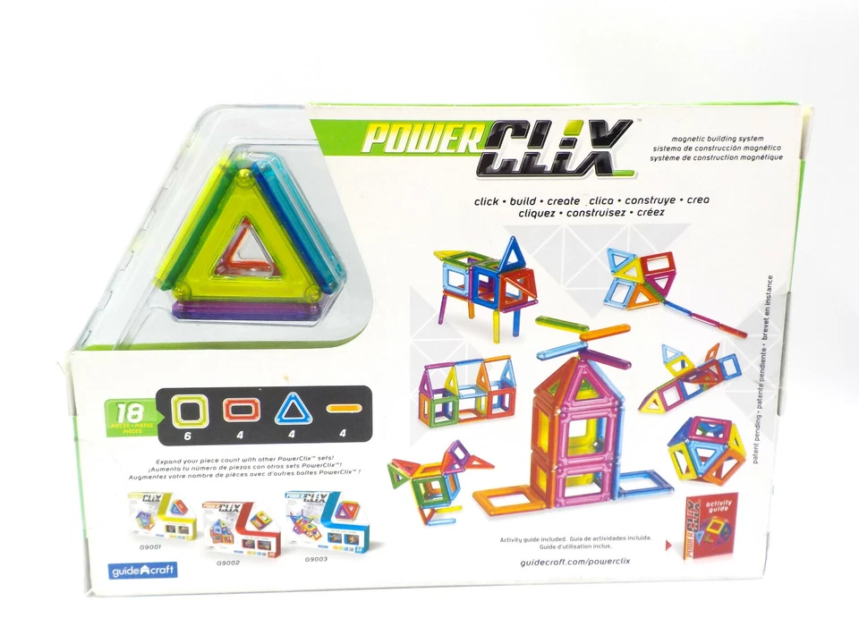 Power Clix Magnetic Building Set 18 Pieces Kids STEM Educational Toy Project NEW - Image 4 of 4