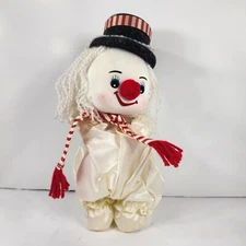 Vintage Bradlee's "It is A Small World" Musical Doll Striped red scarf and hat