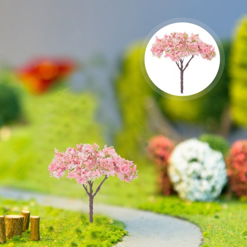 10 Pcs Cherry Blossom Tree Ornament Mini Decor Office Child Artificial - Picture 6 of 12