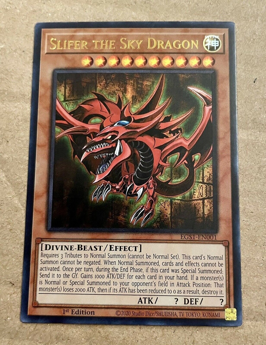 1st Edition Slifer The Sky Dragon | eBay