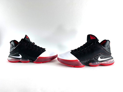 Nike Lebron XIX Low Shoes Black White Red Men's Size 10.5   DH1270-001