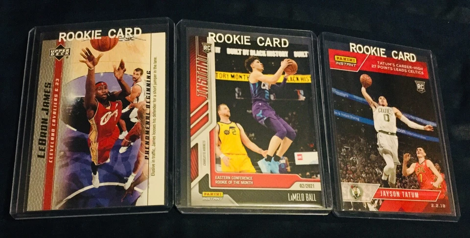 Pelota Lamelo de baloncesto Lebron James Rookie 2003 cubierta superior/1412 J. Tatum/67 SP Foto 3 de 4