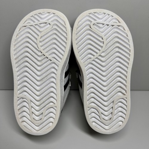 Adidas Originals Toddler Superstar Hook & Loop Shoes White & Black UK 4K US 5K - Picture 8 of 11
